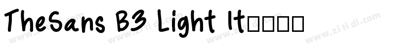 TheSans B3 Light It字体转换